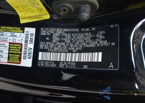 2012 Toyota Sienna Le 7 Passenger z USA, uszkodzony, nr VIN 5TDJK3DC1CS032445